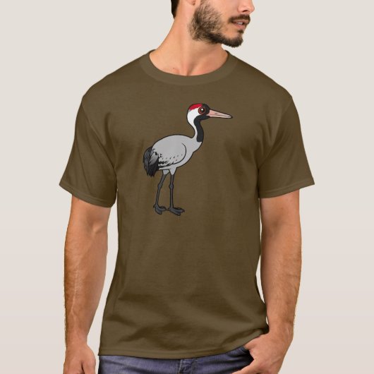 Birdorable Common-Kran T-Shirt (Vorderseite)