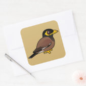 Birdorable Common Mina Quadratischer Aufkleber (Umschlag)
