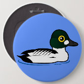Birdorable CommonGoldeneye Button (Vorne & Hinten)