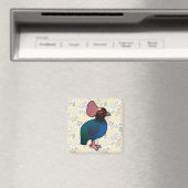 Birdorable Crested Partridge Magnet (In Situ (Geschirrspüler))