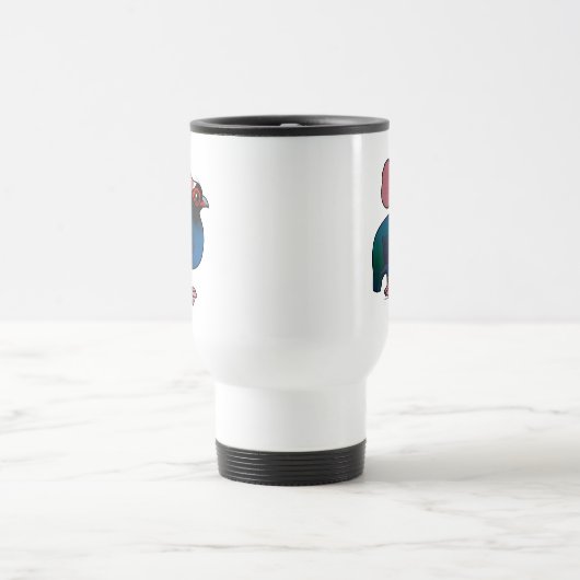 Birdorable Crested Rebhuhn Reisebecher (Mittel)