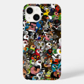 Birdorable Crowd Case-Mate iPhone Hülle (Rückseite)