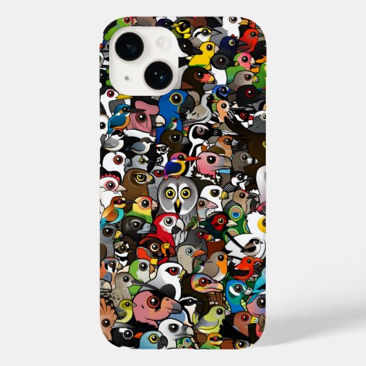 Birdorable Crowd Case-Mate iPhone Hülle (Rückseite)