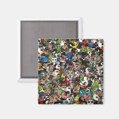 Birdorable Crowd Magnet (Vorderseite/Rückseite)