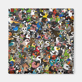 Birdorable Crowd Magnet (Vorne)