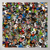 Birdorable Crowd Poster (Vorne)