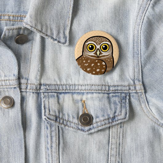 Birdorable, das Eule gräbt Button (Beispiel)