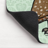Birdorable, das Eule gräbt Mousepad (Ecke)