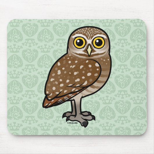 Birdorable, das Eule gräbt Mousepad (Vorne)