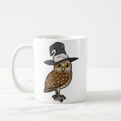 Birdorable, das Eulen-Hexe gräbt Kaffeetasse (Links)