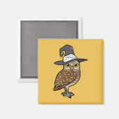 Birdorable, das Eulen-Hexe gräbt Magnet (Vorderseite/Rückseite)