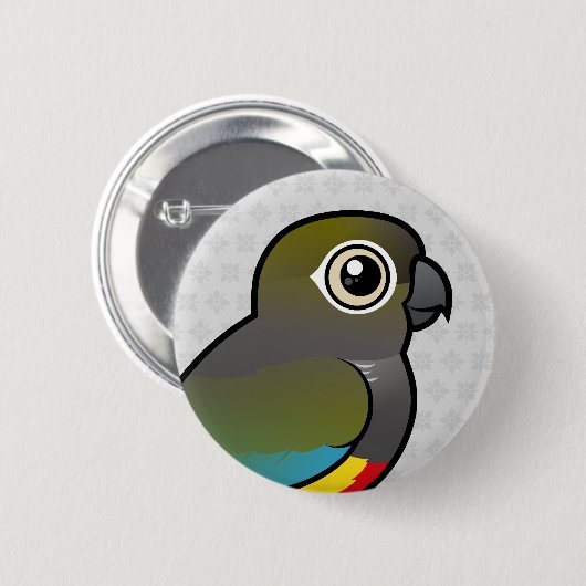 Birdorable, das Parakeet gräbt Button (Vorne & Hinten)
