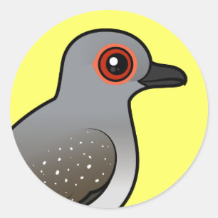 Birdorable Diamond Dove Runder Aufkleber