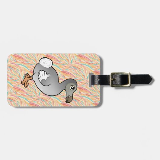 Birdorable Dodo Gepäckanhänger (Vorderseite horizontal)