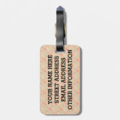 Birdorable Dodo Gepäckanhänger (Rückseite vertikal)