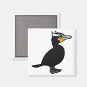 Birdorable Doppelkreuz Magnet (Vorderseite/Rückseite)