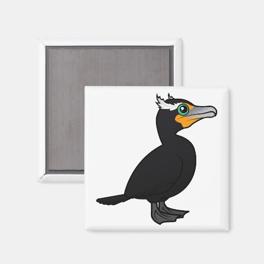 Birdorable Doppelkreuz Magnet (Vorderseite/Rückseite)