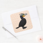 Birdorable Doppelkreuz Quadratischer Aufkleber (Umschlag)