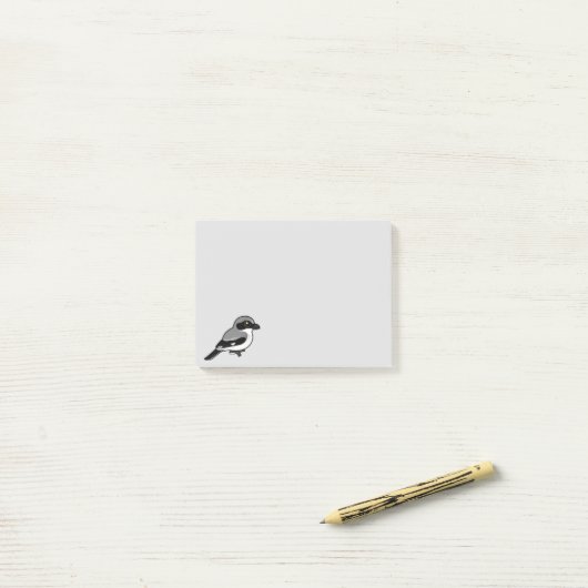 Birdorable Dummkopf Shrike Post-it Klebezettel (Auf Schreibtisch)