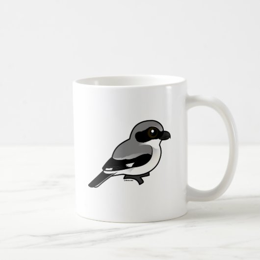 Birdorable Dummkopf Shrike Tasse (Rechts)