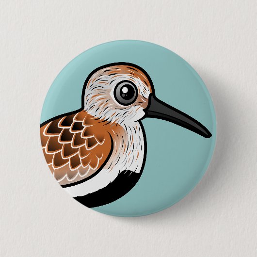 Birdorable Dunlin Button (Vorderseite)