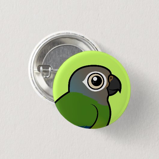 Birdorable Düster-köpfiges Conure Button (Vorne & Hinten)