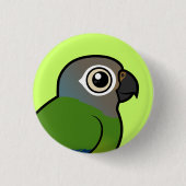 Birdorable Düster-köpfiges Conure Button (Vorderseite)