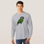 Birdorable Düster-köpfiges Conure T-Shirt (Vorne ganz)