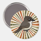 Birdorable Eastern Phoebe Magnet (Vorderseite/Rückseite)