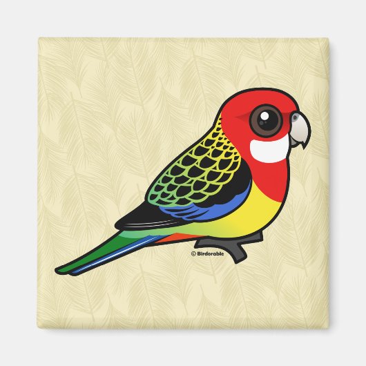 Birdorable Eastern Rosella Magnet (Vorne)