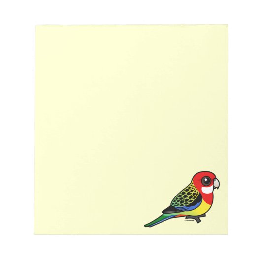 Birdorable Eastern Rosella Notizblock (Vorderseite)