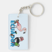 Birdorable Ecuador Schlüsselanhänger (Rückseite)