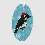 Birdorable Eichel-Specht Ornament (Vorderseite)