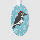 Birdorable Eichel-Specht Ornament (Vorderseite)