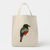 Birdorable Elegante Trogon Tragetasche (Rückseite)