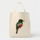 Birdorable Elegante Trogon Tragetasche (Vorne)