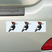 Birdorable Elfenbein-berechnete Specht Autoaufkleber (Auf Auto)