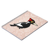 Birdorable Elfenbein-berechnete Specht Notizblock (Linke Seite)