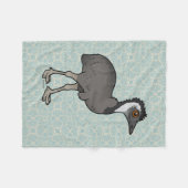 Birdorable Emu Fleecedecke (Vorderseite (Horizontal))