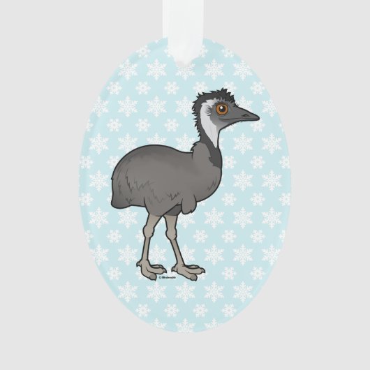Birdorable Emu Ornament (Vorderseite)