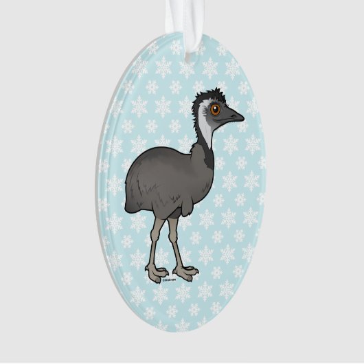 Birdorable Emu Ornament (Vorderseite)