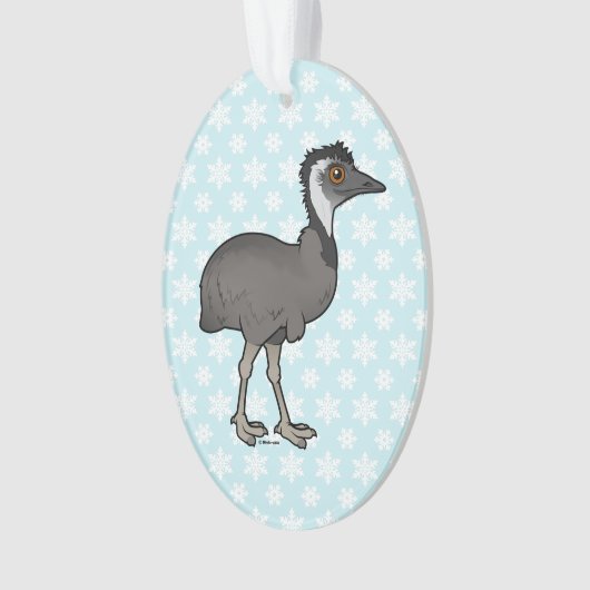 Birdorable Emu Ornament (Vorderseite)