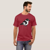Birdorable ergatterte Flycatcher T-Shirt (Vorne ganz)