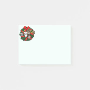 Birdorable Eulen-WeihnachtsKranz Post-it Klebezettel