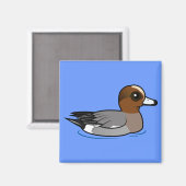 Birdorable Eurasian Wigeon Magnet (Vorderseite/Rückseite)