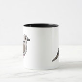 Birdorable Eurasier ergatterte Taube Tasse (Zentrum)