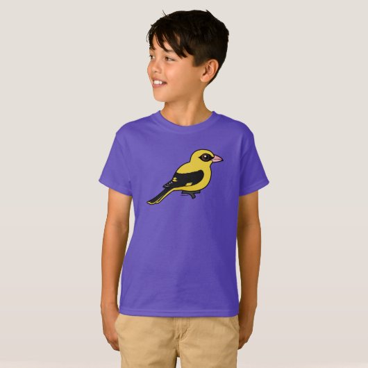 Birdorable eurasischer goldener Oriole T-Shirt (Vorne ganz)