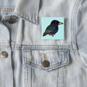 Birdorable Europäer Starling Button (Beispiel)