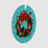 Birdorable European Garden Birds Weihnachtsrau Ornament (Vorderseite)