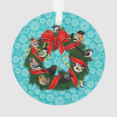 Birdorable European Garden Birds Weihnachtsrau Ornament (Rückseite)